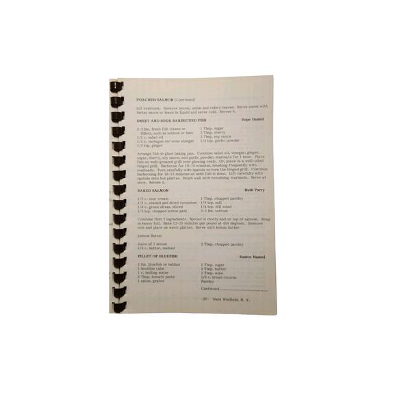 Recipes Of West Winfield Rod And Gun Club New York Spiral Cookbook Hunting Game - Picture 6 of 7